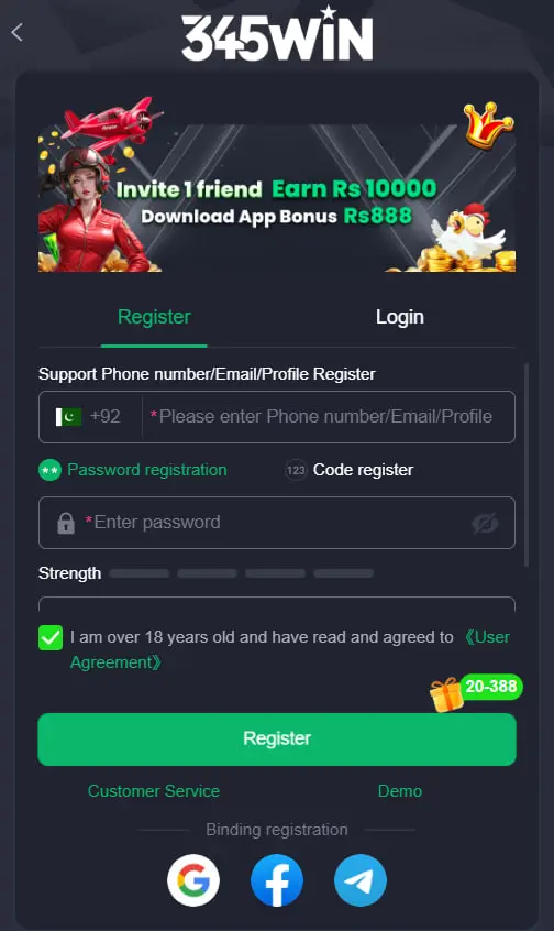 345WIN Masuk Resmi 2026 Aplikasi